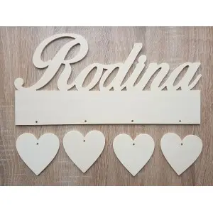 Table family width 33cm hearts 4-raw