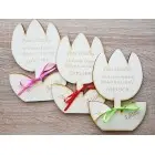 Magnet Tulpe Dankeschön für die Lehrerin 14 cm/Stück