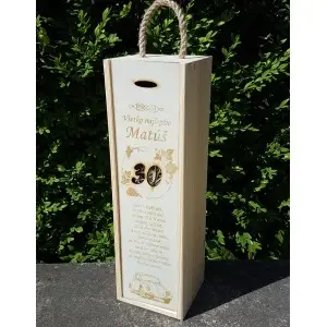 Engraved wine box Volkswagen Beetle