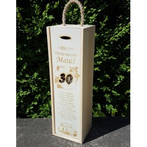 Gravierte Weinbox Käfer