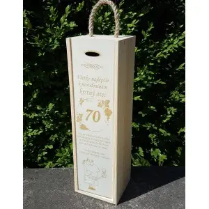 Wooden packaging for 1 bottle