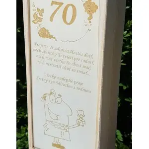 Holzverpackung für 1 Flasche 2