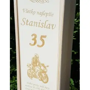 Wooden packaging for 1 bottle 2