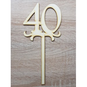 Wooden peg number 40