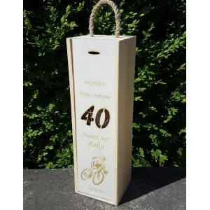 Holzverpackung für 1 Flasche