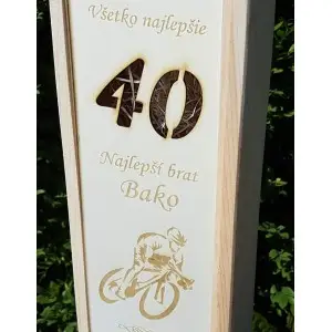 Holzverpackung für 1 Flasche 2