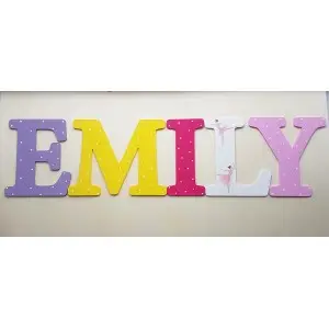 Wooden letters for the wall height 20cm - EMILY 2
