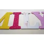 Drevené písmenká na stenu výška 20cm - EMILY