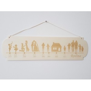 Holztisch Liebesgeschichte Breite 55cm nach Maß 2