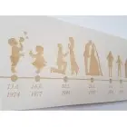 Drevená tabuľka príbeh lásky šírka 55cm na mieru