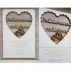 Drevené svadobné poďakovanie rodičom