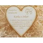 Oznámenie svadobné srdiečko 105x100mm