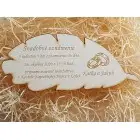 Svadobné oznámenie pierko 170x70mm