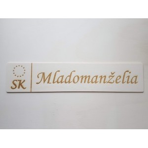 Hochzeitskennzeichen aus Holz mit Namen | LYMFY.sk | Hochzeitskennzeichen