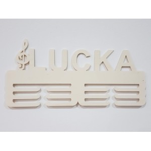 Holzmedaillenhalter mit dem Namen Violinschlüssel 45 cm 2