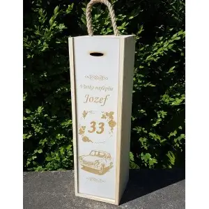 Holzverpackung für 1 Flasche