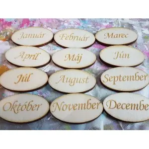 Add-ons to the family calendar service - moon phase printing for 12 months in the Slovak language 2