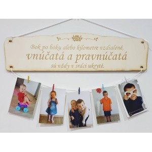 Dřevěná tabulka 30x11cm moje děti | LYMFY.sk | Tabulky na fotografie