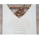 Wooden wedding thank you to mom