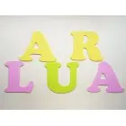 Wooden letters on the wall height 20cm - MATEJ
