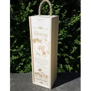 Holzverpackung für 1 Flasche