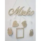 5 pendant accessories in the color beige