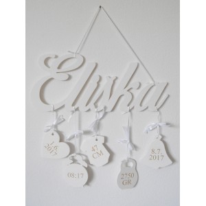 5 pendant charms with the name-bell 2