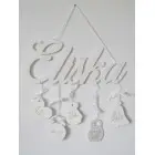 5 závesných doplnkov s menom-zvonček