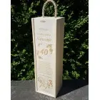 Holzkiste für Weinflaschen Pferd