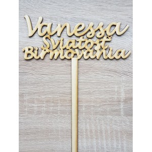 Wooden stake sacrament of confirmation with the name 150cm