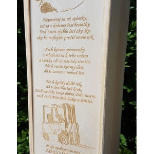 Wooden casing for a forklift 2