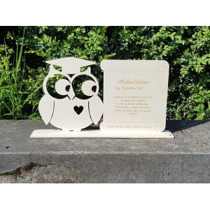 Geschenk zur Abschlussfeier EULE mit individueller Widmung