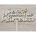 Wooden stake 1st Holy Communion with the NAME Marcelka