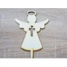 Holzengelsfigur Breite 12 cm