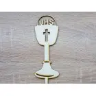 Wooden plug 1st Holy Communion chalice 6.5cm