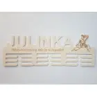 Drevený držiak na medaile s menom a laserovaným textom 55cm karate