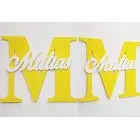 Drevené písmeno s menom cca 30cm - M - Matias