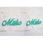 Holzbuchstabe mit Namen ca. 30cm - M - Miško