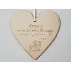 Drevená tabuľka 17cm-Domov je tam