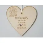 Wooden plaque 17cm - Thank you to Mrs. Teacher