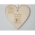 Holztisch 17 cm - Dank an den Lehrer (164)