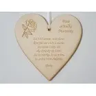 Drevená tabuľka 17cm-Poďakovanie pani učiteľke s ružou