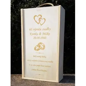 Hochzeitsverpackungen aus Holz