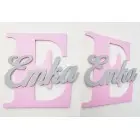 Drevené písmeno s menom cca 30cm - E - Emka