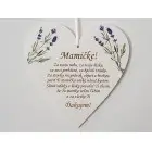 Tabuľka na dvere ozdobená 17cm Mamičke