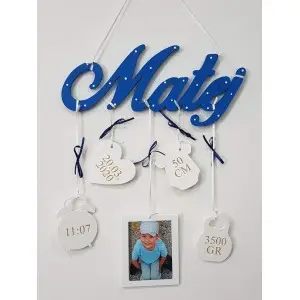5 pendant accessories with the name color sky blue-white