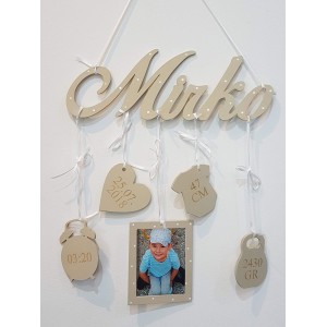 5 pendant accessories in the color beige