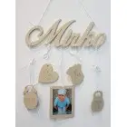 5 pendant accessories in the color beige