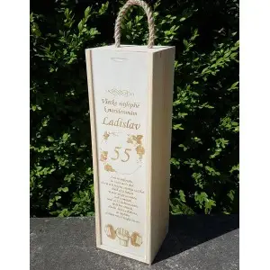 Wooden wine box dumbbell