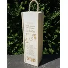 Holzkiste für Wein Zink